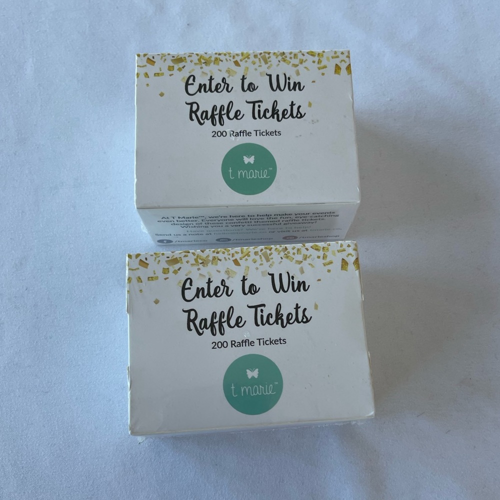 2pack/400pc Enter to Win Raffle Ticket Cards